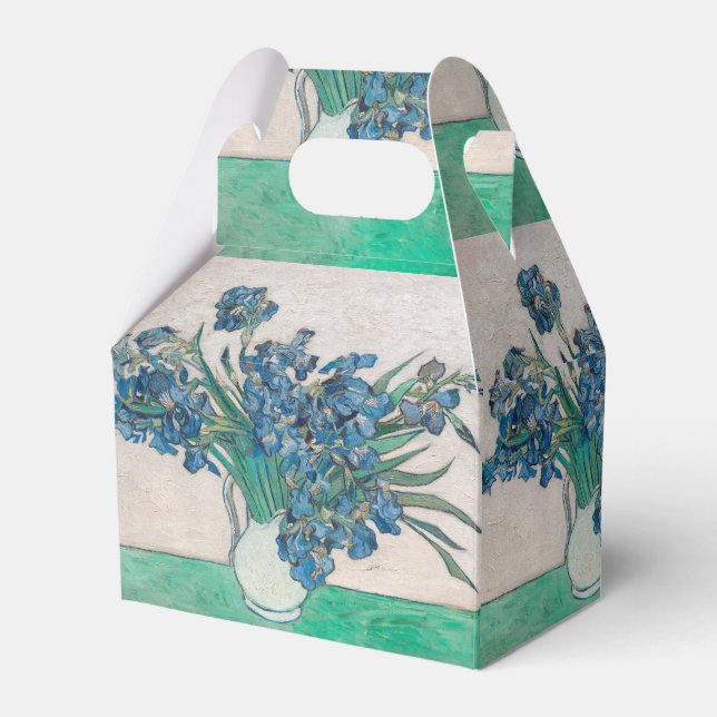 Van Gogh Iris Vas Målning Impressionism Presentaskar (Framsidan Sidan)