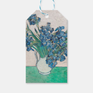 Van Gogh Iris Vas Målning Impressionism Presentetikett