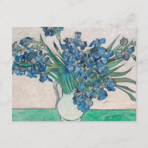 Van Gogh Iris Vas Målning Impressionism Vykort