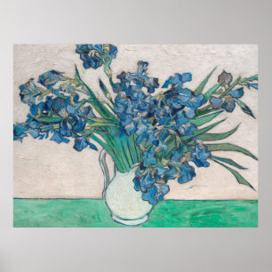Van Gogh Iris Vas Painting Impressionism Poster