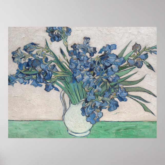 Van Gogh Iris Vas Painting Impressionism Poster (Framsidan)