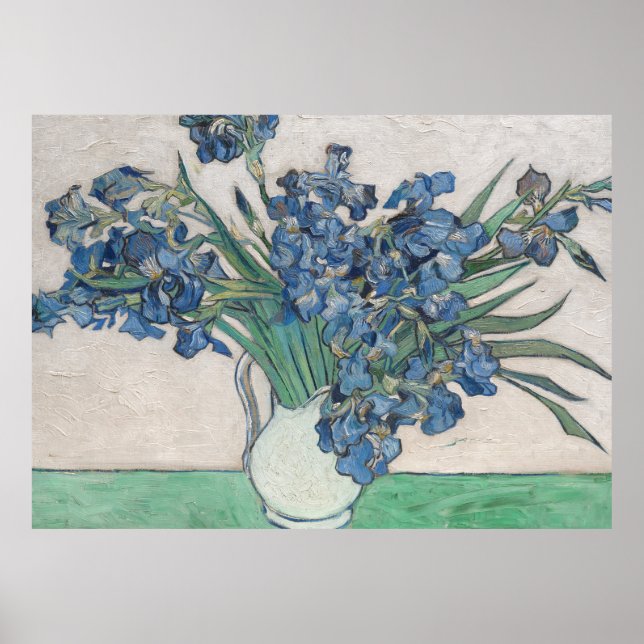 Van Gogh Iris Vas Painting Impressionism Poster (Framsidan)