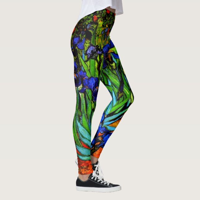 Van Gogh - Irisar, blomsterkonst, Leggings (Höger)