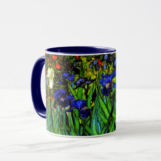 Van Gogh - Irisar, blomsterkonst, Mugg (Framsida vänster)