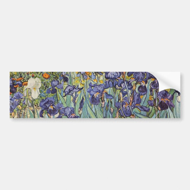 Van Gogh Irisar Impressionistisk målning Bildekal (Framsidan)