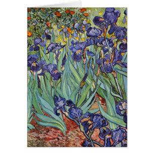 Van Gogh Irisar Impressionistisk målning Hälsningskort