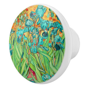 Van Gogh Irisar på St. Remy, Teal Knopp
