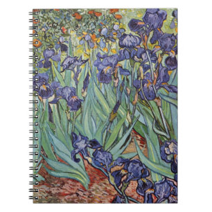 Van Gogh Iriser Impressionistisk Målning Anteckningsbok Med Spiral