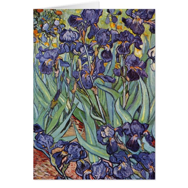Van Gogh Iriser Impressionistisk målning Hälsningskort (Framsidan)