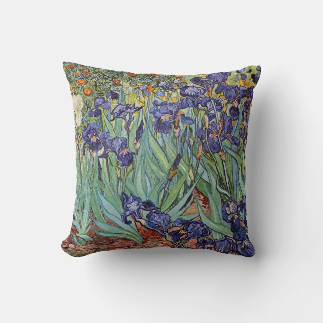 Van Gogh Iriser Impressionistisk Målning Kudde (Framsida)