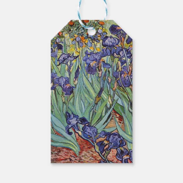 Van Gogh Iriser Impressionistisk Målning Presentetikett (Framsidan)