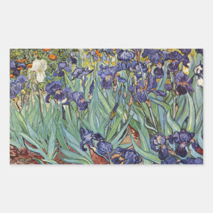 Van Gogh Iriser Impressionistisk målning Rektangulärt Klistermärke