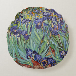 Van Gogh Iriser Impressionistisk Målning Rund Kudde