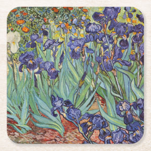 Van Gogh Iriser Impressionistisk Målning Underlägg Papper Kvadrat