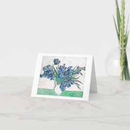 VAN GOGH "IRISES" ANPASSNINGSBAR GRATTISKORT KORT