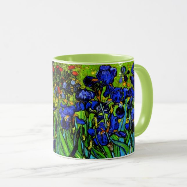 Van Gogh - Irises, blommigt av berömd Mugg (Framsida höger)