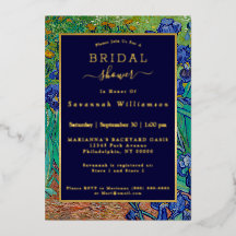 Van Gogh Irises Blommigt Painting Möhippa Guld