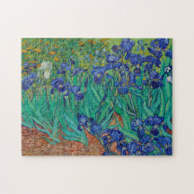 Van Gogh Irises Blommigt Painting