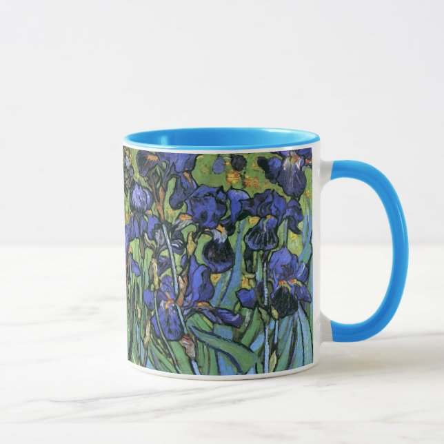 Van Gogh Irises (F608) Vintage Fine Art Mugg (Höger)