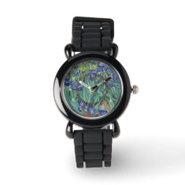 Van Gogh Irises Flowers Peace Kärlek Nature Destin Armbandsur
