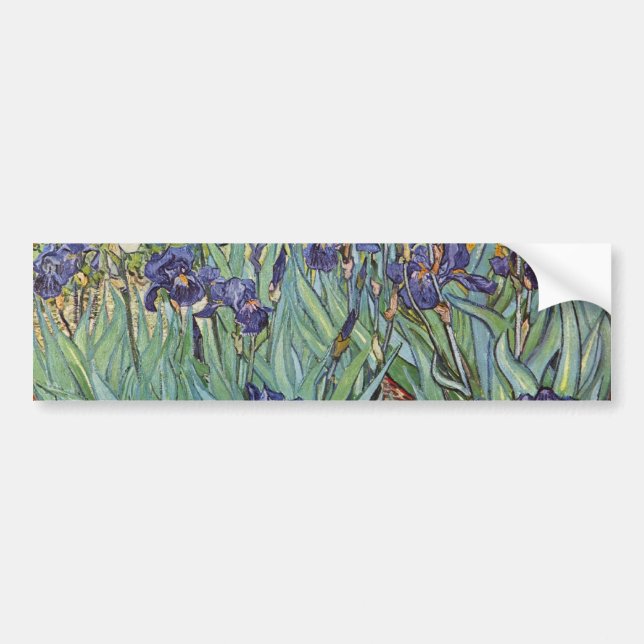 Van Gogh Irises Impressionist Painting Bildekal (Framsidan)
