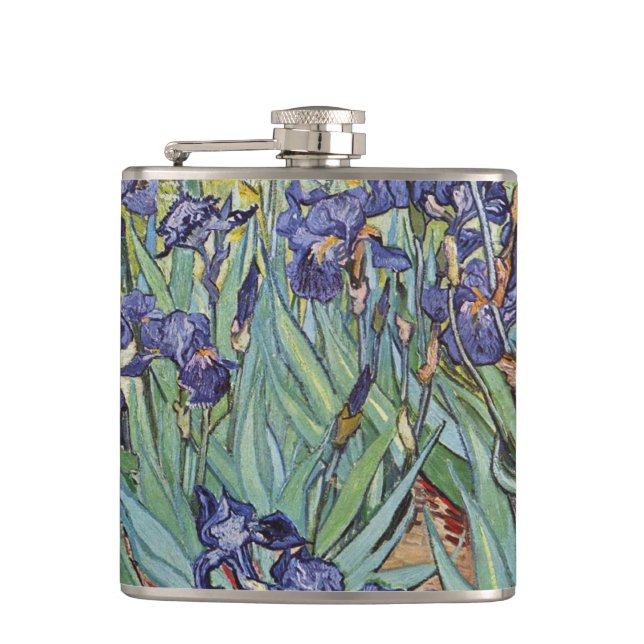 Van Gogh Irises Impressionist Painting Fickplunta (Framsidan)