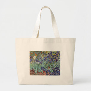 Van Gogh Irises Impressionist Painting Jumbo Tygkasse
