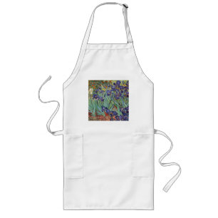 Van Gogh Irises Impressionist Painting Långt Förkläde