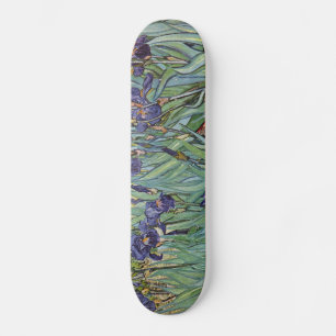 Van Gogh Irises Impressionist Painting Old School Skateboard Bräda 18 Cm