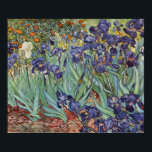 Van Gogh Irises Impressionist Painting Poster<br><div class="desc">Vincent Van Gogh Irises på Saint Remy - Vincent Van Goghs iriser är en fantastisk imponerande målning av en av de mest framstående konstnärerna av intsionism. Iris-trädgården snurrar med färg och känslor, eftersom lilan flyter upp från sin blå grönt och löv. Det finns blommor i bakgrunden av orangen, bakom lilan....</div>