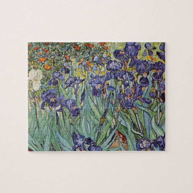 Van Gogh Irises Impressionist Painting Pussel (Horisontell)