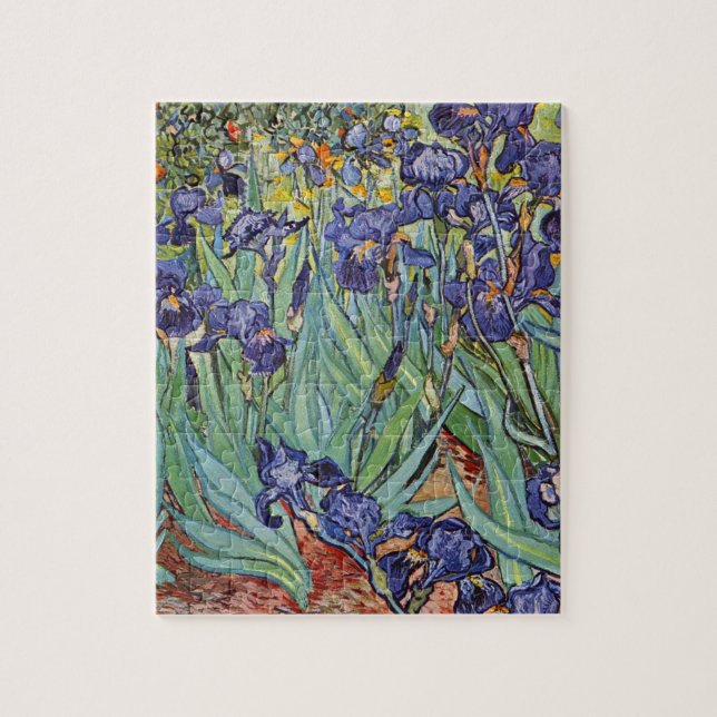 Van Gogh Irises Impressionist Painting Pussel (Vertikal)