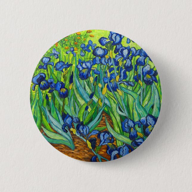 Van Gogh Irises Knapp (Framsida)