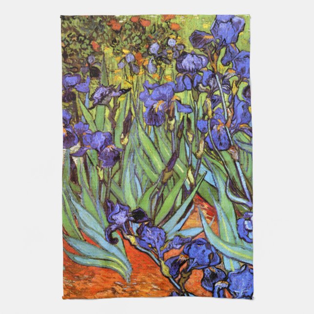 Van Gogh: Irises Kökshandduk (Vertikal)