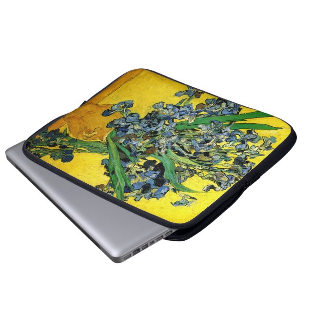 Van Gogh: Irises Laptop Sleeve (Framre botten)
