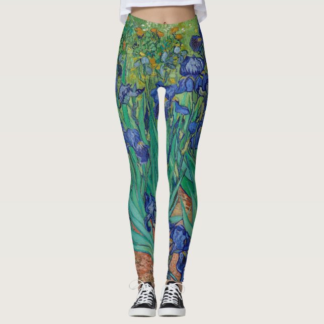 Van Gogh Irises Leggings (Framsida)