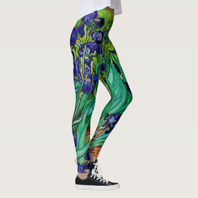 Van Gogh Irises/Lila/St. Remy Leggings (Höger)