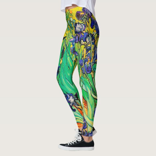Van Gogh Irises/Lila/St. Remys Leggings (Vänster)