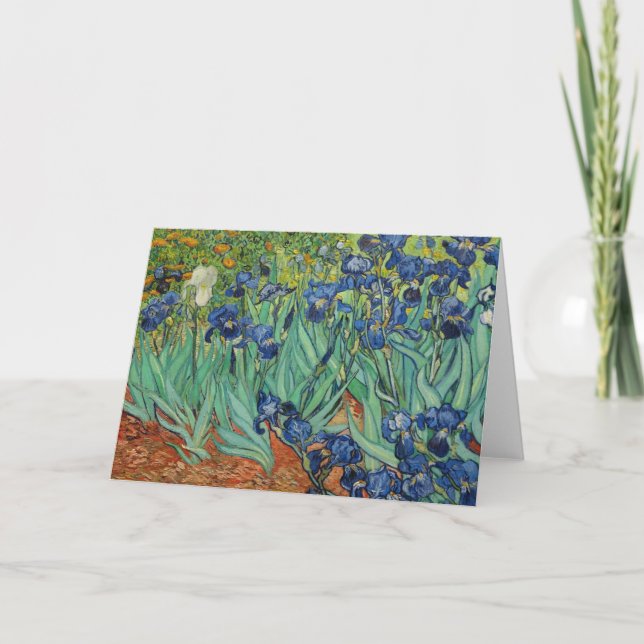 Van Gogh Irises , Notecard Kort (Framsida)