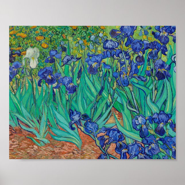 Van Gogh Irises Painting Poster (Framsidan)