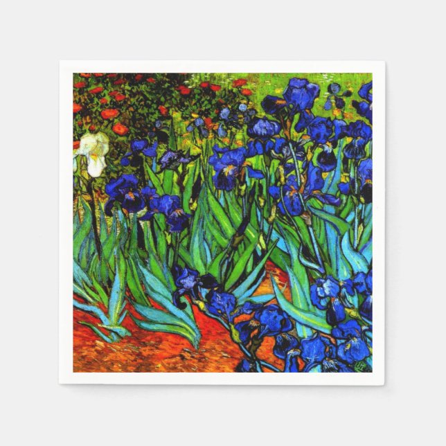 Van Gogh - Irises Pappersservett (Framsidan)