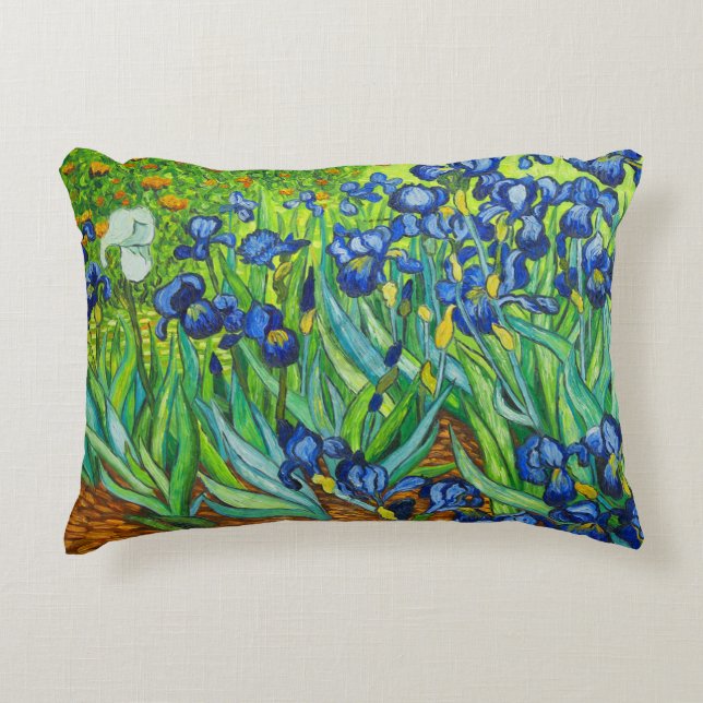Van Gogh Irises Prydnadskudde (Framsidan)