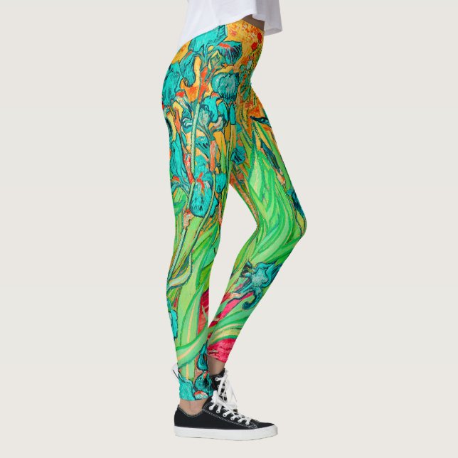 Van Gogh Irises/Teal/St. Remy Leggings (Höger)