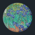 Van Gogh Irises. Tryckkänsla i blå blommigt Magnet<br><div class="desc">Van Gogh "Irises"-magnet. Blått blommigt,  konstverk.</div>