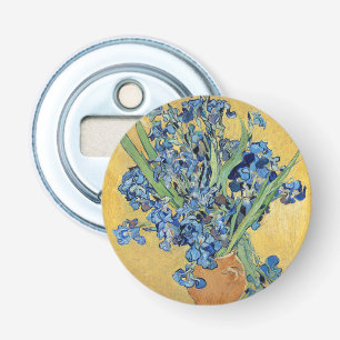 Van Gogh Irises Vas Blåa blommor Bouquet Fine Art Flasköppnare