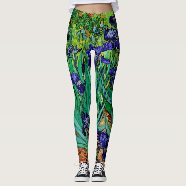 Van Gogh Irises vid St. Remy Leggings (Framsida)