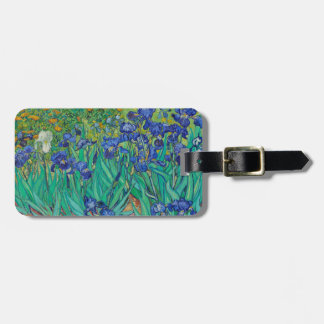 Van Gogh Irises. Vintage av blå blommigt Bagagebricka