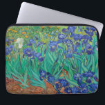 Van Gogh Irises. Vintage av blå blommigt Laptop Fodral<br><div class="desc">Van Gogh "Irises" laptop sleeve. Blått blommigt,  konstverk.</div>