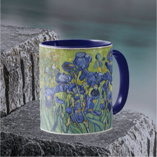 Van Gogh Irises Vintage Blommigt Mugg