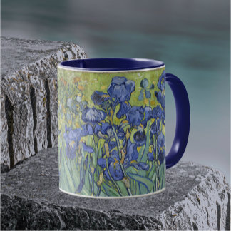 Van Gogh Irises Vintage Blommigt Mugg